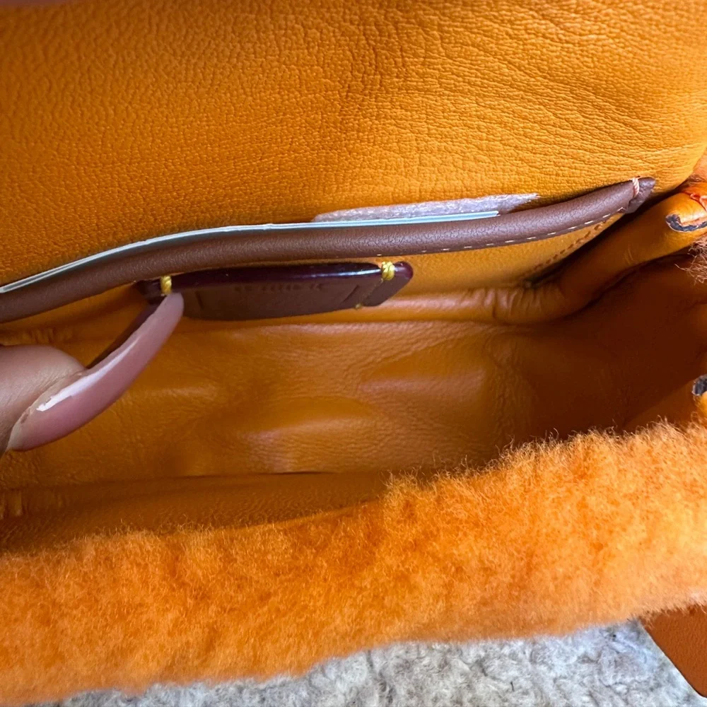 Coach X Lil Nas Tabby 12 Shearling Mandarin orange - Picture 6 of 7